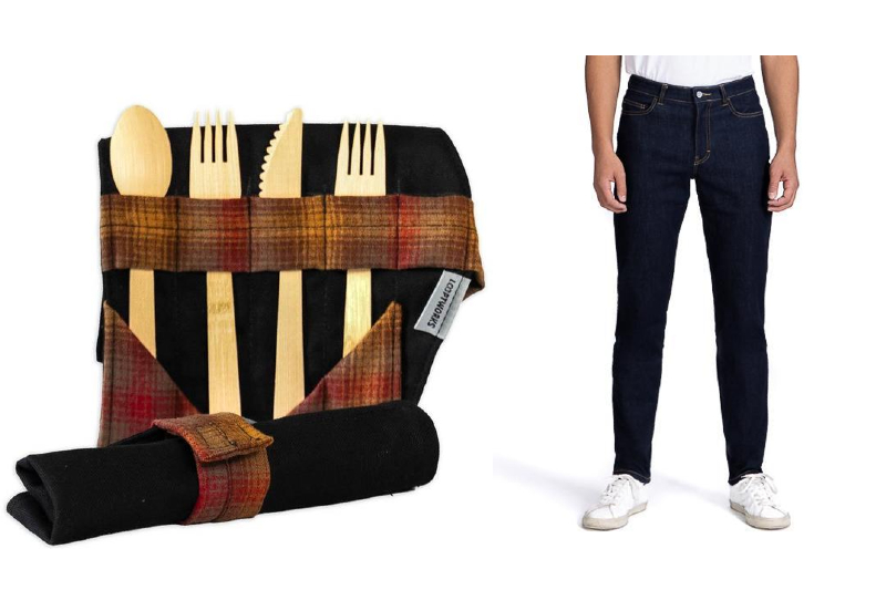 Cerqular's sustainable e-commerce platform contain thousands of goods, ranging from this Voyager Utensil Kit made from bamboo to Unspun jeans.