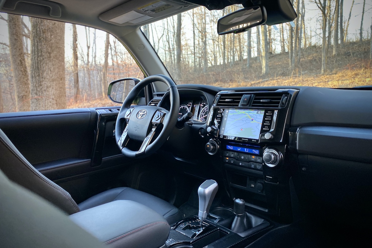 Toyota 4Runner TRD Pro dashboard from passenger's side.