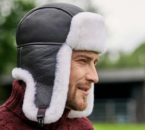 Man in trapper hat