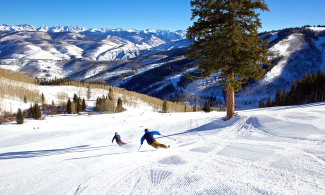 Skiiers shred slopes at Beaver Creek ski resort