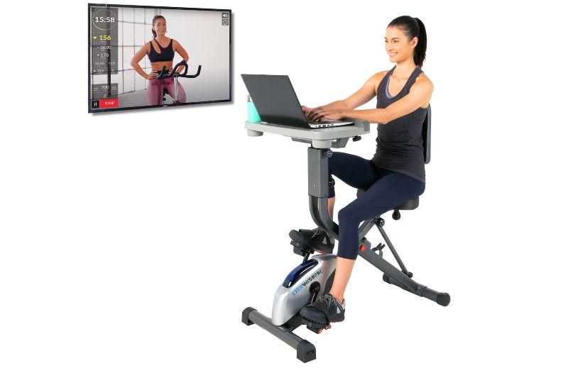 The 7 Best Folding Exercise Bikes and Stationary Bikes - The Manual best folding exercise stationary bikes exerpeutic exerwork 2000i fully adjustable desk bike