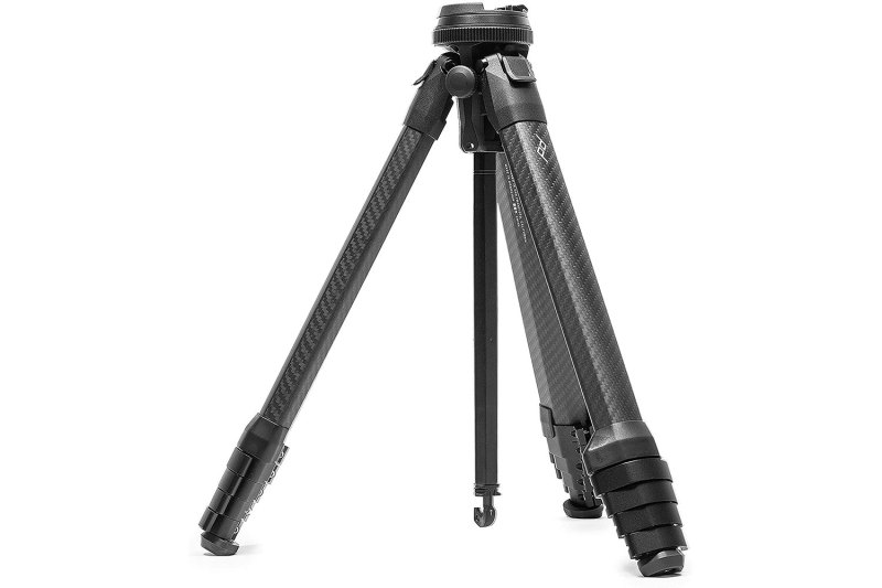 Peak Design Carbon Fiber Travel Tripod on a white background.
