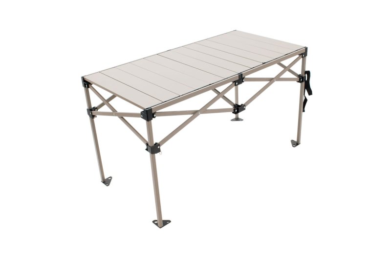Rio Gear Folding Aluminum Camp Table on a white background.
