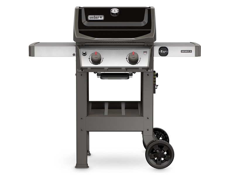 The Weber Spirit II E-210 liquid propane grill on a white background.