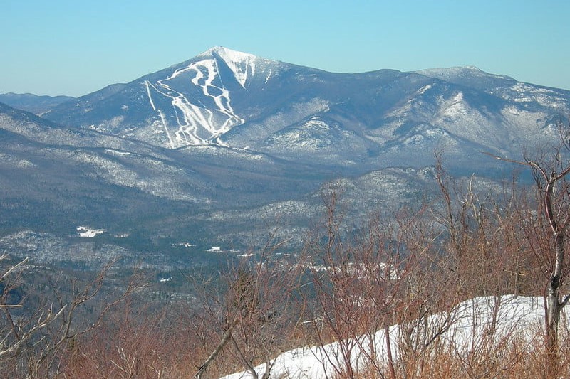 A scenic view of Whiteface Mountain in New York.