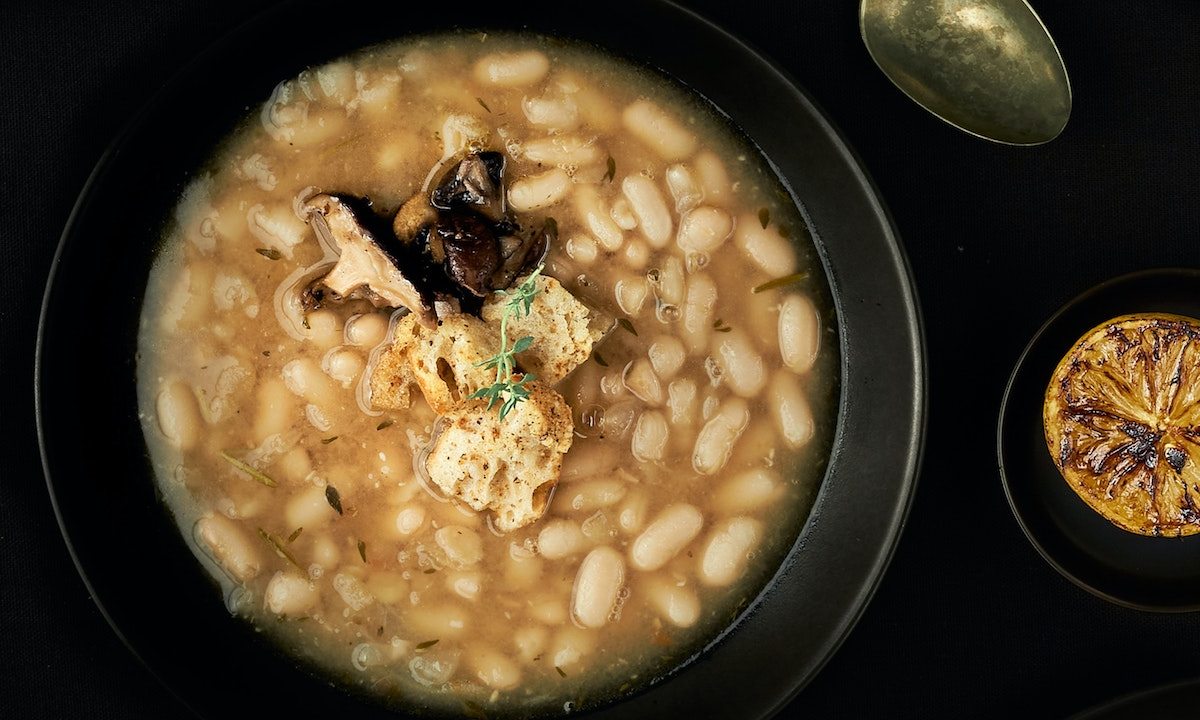 White bean soup.