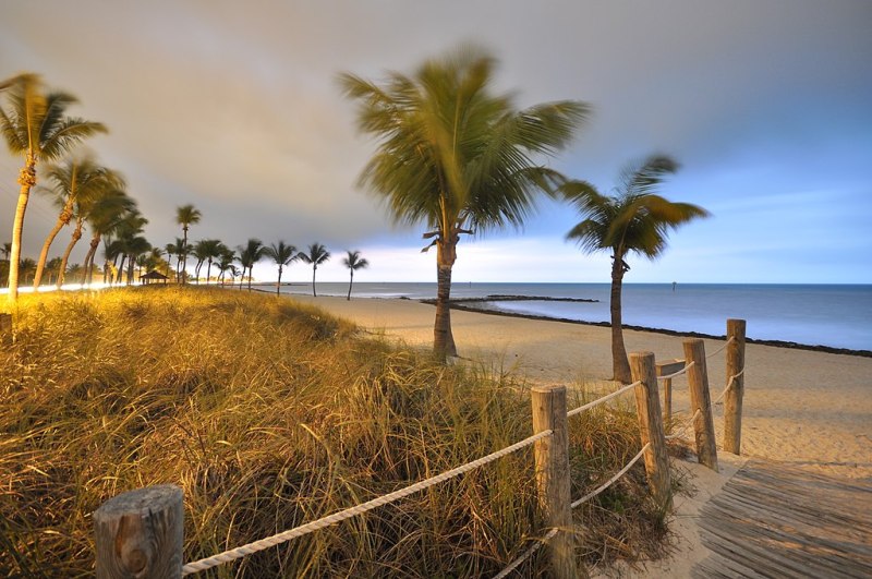 Beach in Key West in early morning.