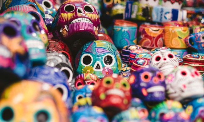The calavera is a popular symbol in Mexico.