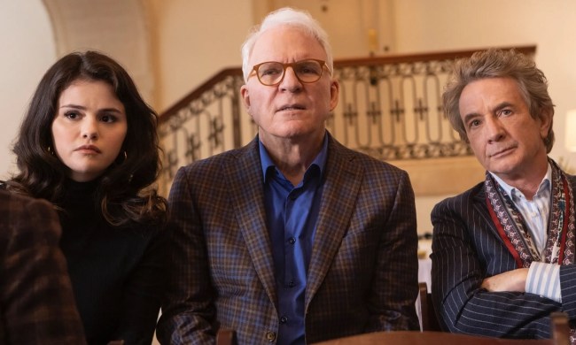 Steve Martin, Martin Short and Selena Gomez in Only Murders in the Building.