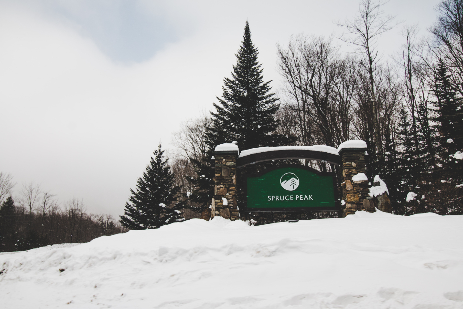 Spruce Creek sign at Stowe Vermont.