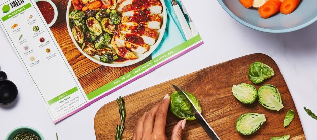 Easy meal prep with HelloFresh meal kits.
