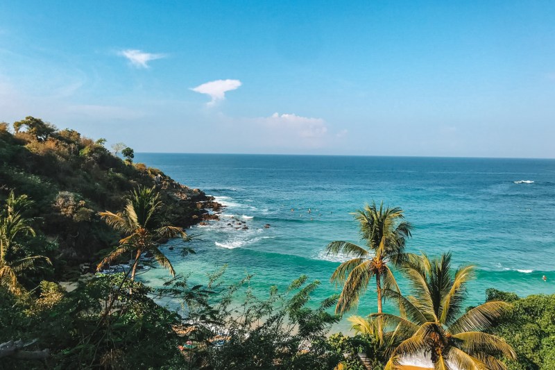 A stunning tropical cove in Puerto Escondido.