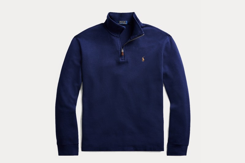 best half zip pullover sweater polo quarter