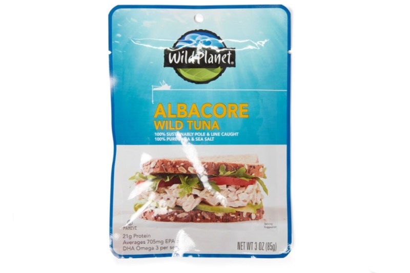 A packet of Wild Planet Albacore tuna.