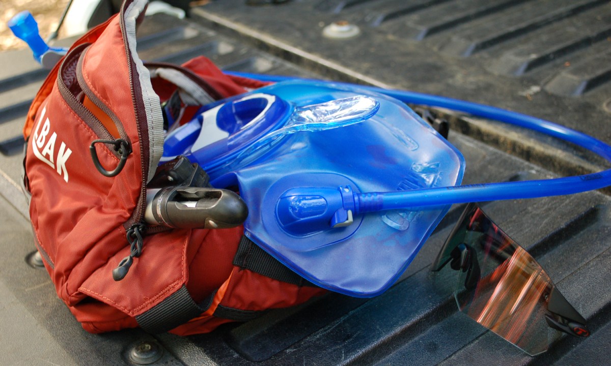 The Camelbak Repack LR4 now includes the quick disconnect seen here.