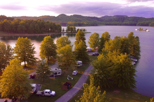 Lake campsite booking using campspot.com.