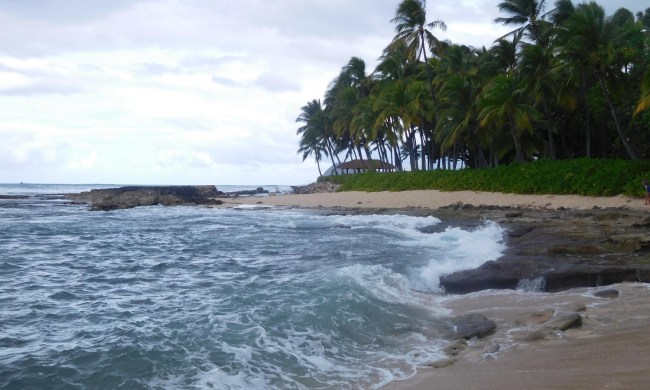 The "secret beach" at Ko Olina in Kapolei, Hawaii.