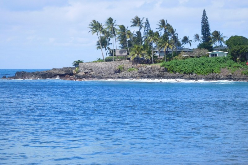 The beach at Waimea Bay, Oahu, Hawaii.