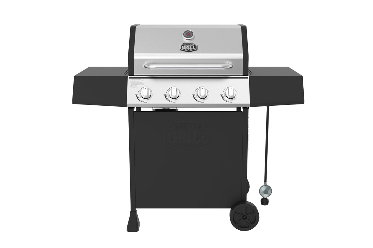 The Expert Grill 4-burner propane gas grill.