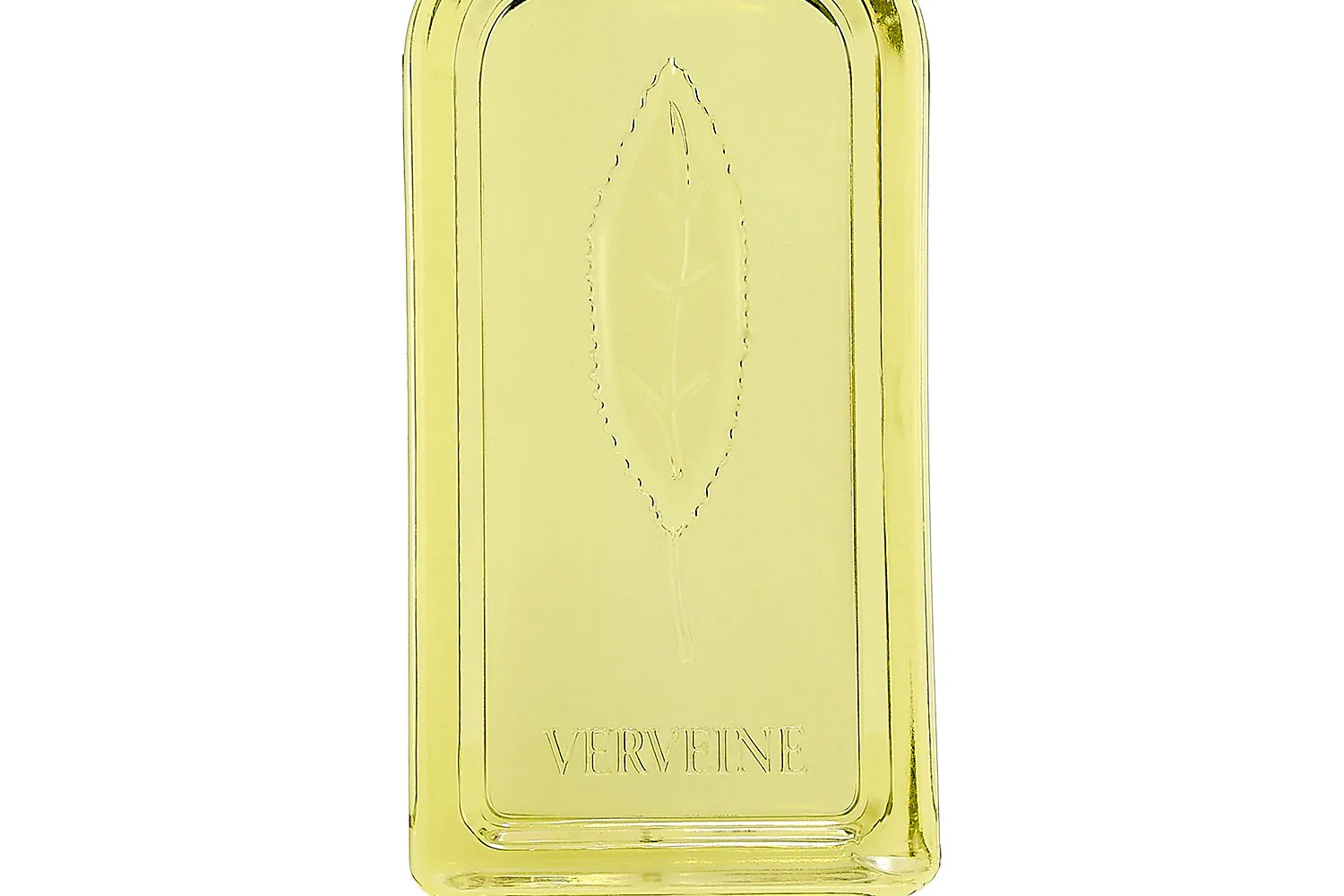 A close-up of a bottle of L'Occitane Verbena shower gel.