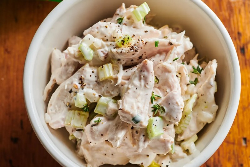 Chicken salad in a bowl