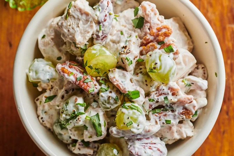 Chicken salad in a bowl