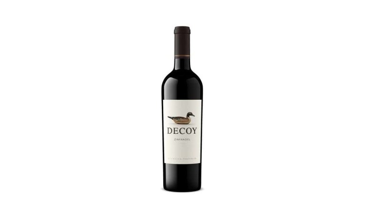 A bottle of Decoy Zinfandel