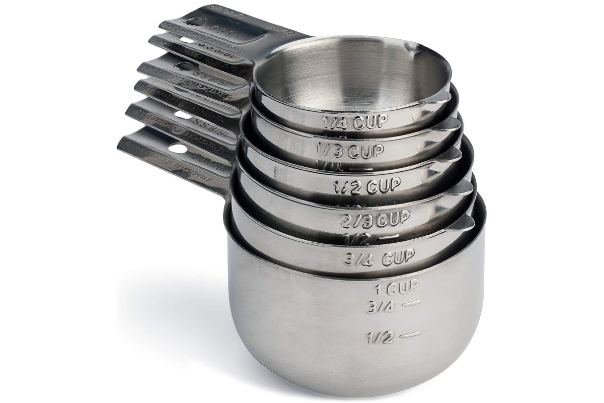 hudson stainless steel measuring cup.