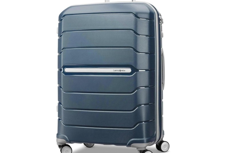 A close-up of the Samsonite Freeform 24" Spinner suitcase.