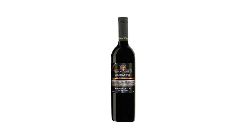 A bottle of Teliani Valley Kindzmarauli