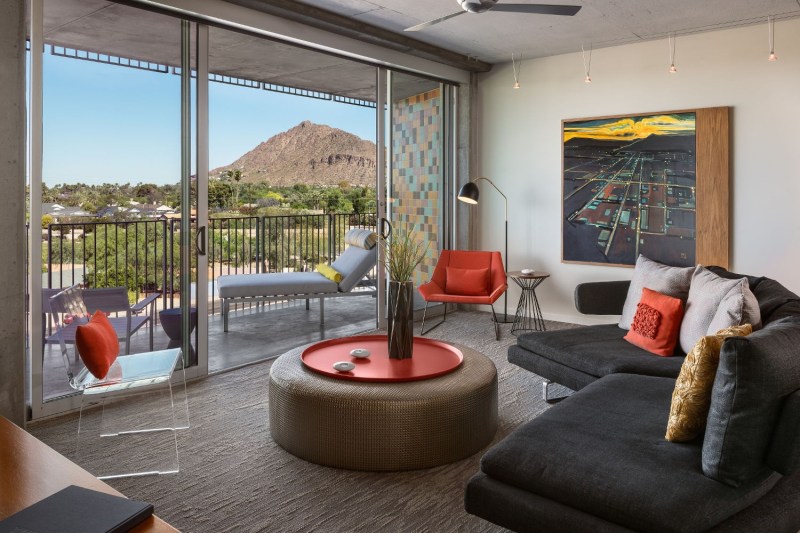 A room with a view at the Hotel Valley Ho in Scottsdale, Arizona