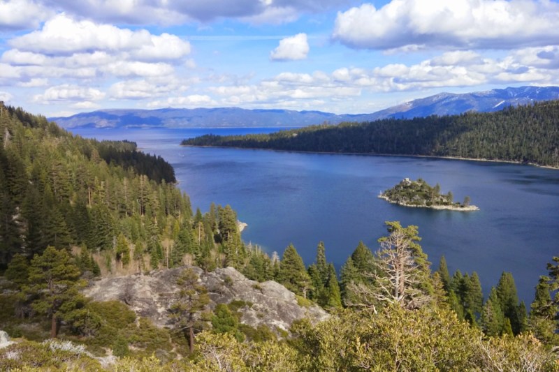 A view of Lake Tahoe from Emerald Bay (California) State Park.