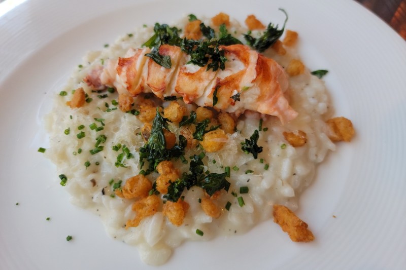 The lobster risotto at Hell's Kitchen Caesars Palace