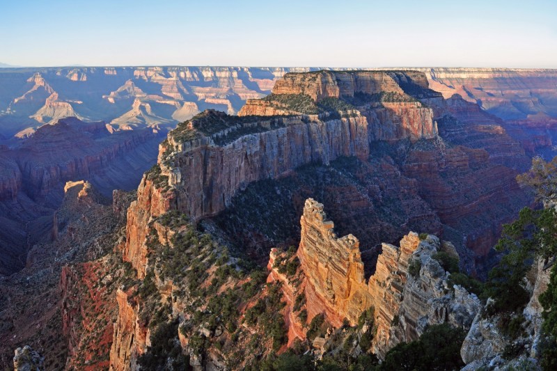 Cape Royal on the North Rim provides a panorama up, down, and across the Grand Canyon.