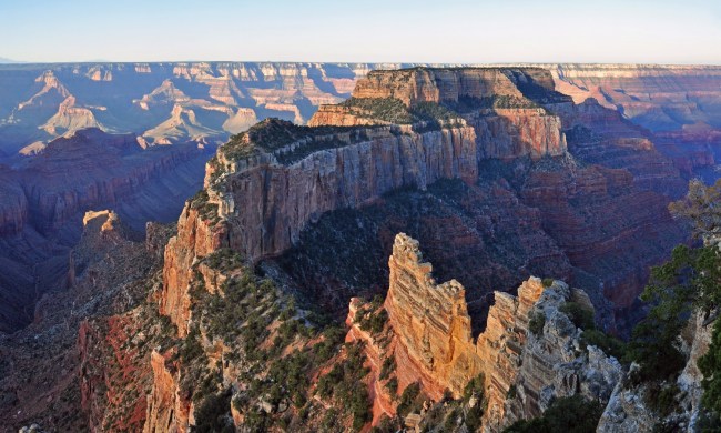 Cape Royal on the North Rim provides a panorama up, down, and across the Grand Canyon.