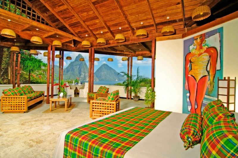 Anse Chastanet art adorns the hotel's walls