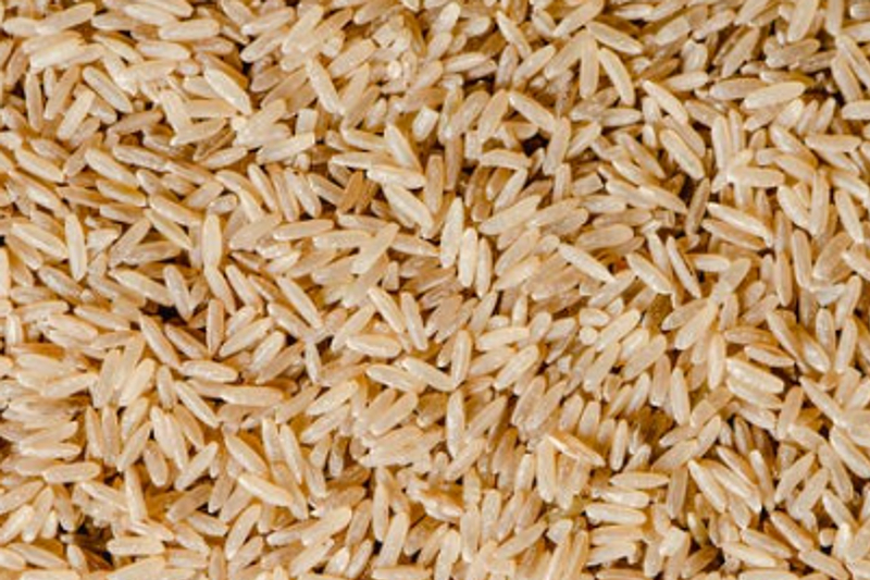 Brown rice close-up