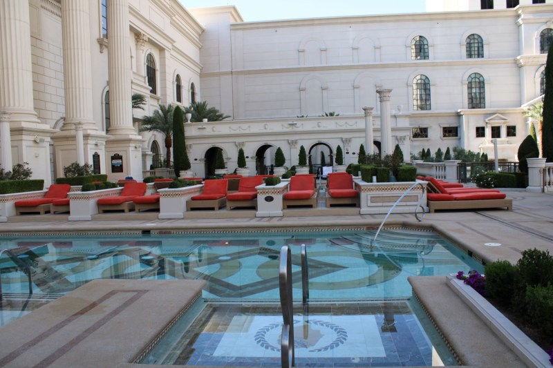 The Bacchus Pool at Caesars Palace's Garden of the Gods