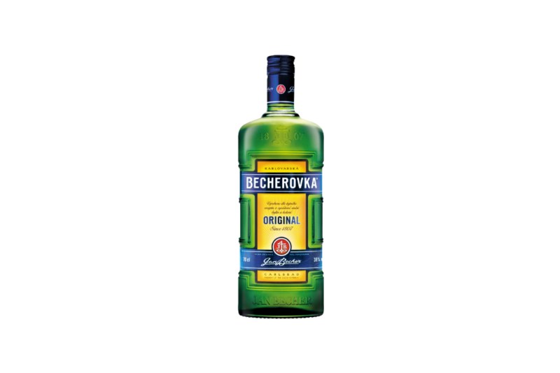 A bottle of Becherovka.