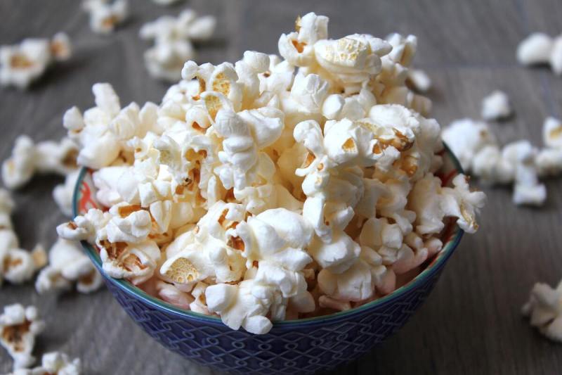 Bowl of popcorn.