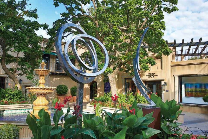 A look at the North Sculpture Garden at Tlaquepaque Arts and Shopping Village in Sedona, Arizona