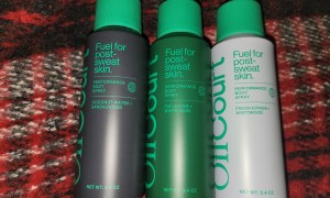 A group of three OffCourt Performance Body Sprays.