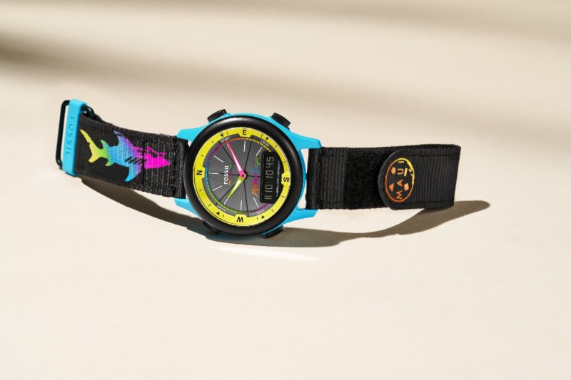 Maui and Sons x Fossil Solar-Powered Ani-Digi watch