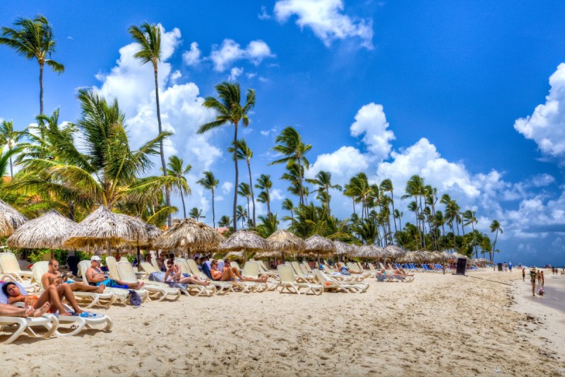 A beach in Punta Cana, Dominican Republic.