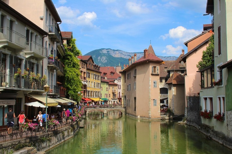 A canal in Annecy, France.