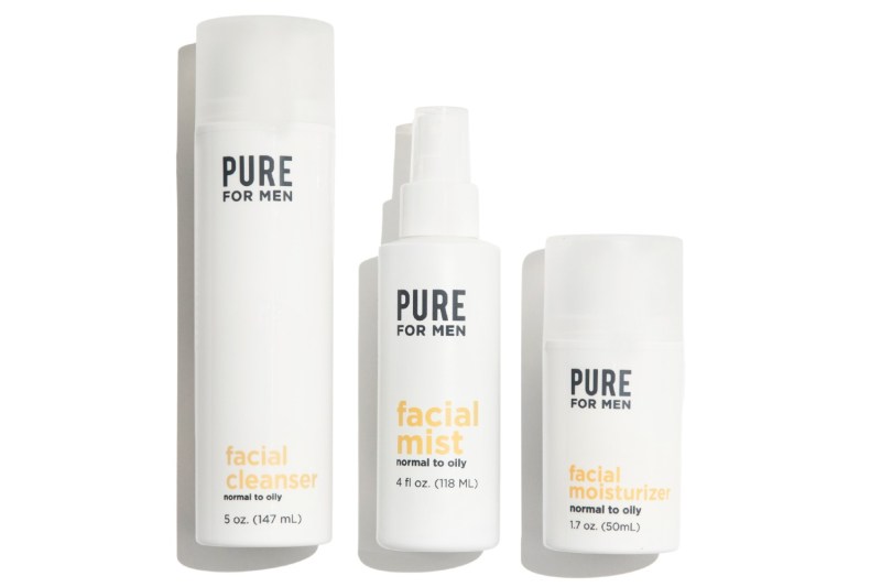 The Pure for Men normal to oily face care kit.