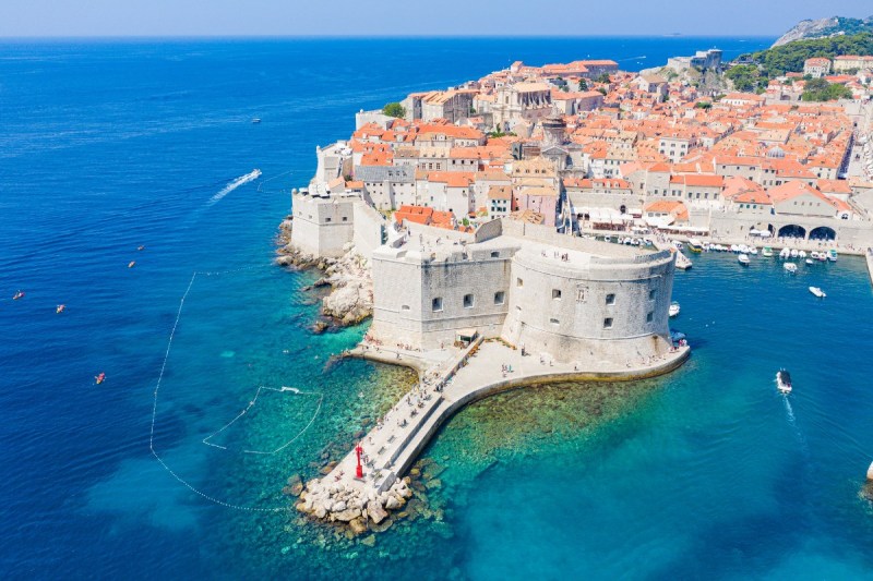 Porporela Beach in Dubrovnik, Croatia.