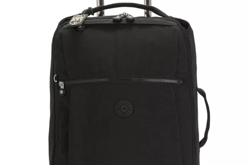 A close-up of the Kipling Darcey Small Carry-On Rolling Luggage.