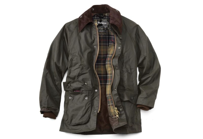 A Barbour Bedale jacket in olive