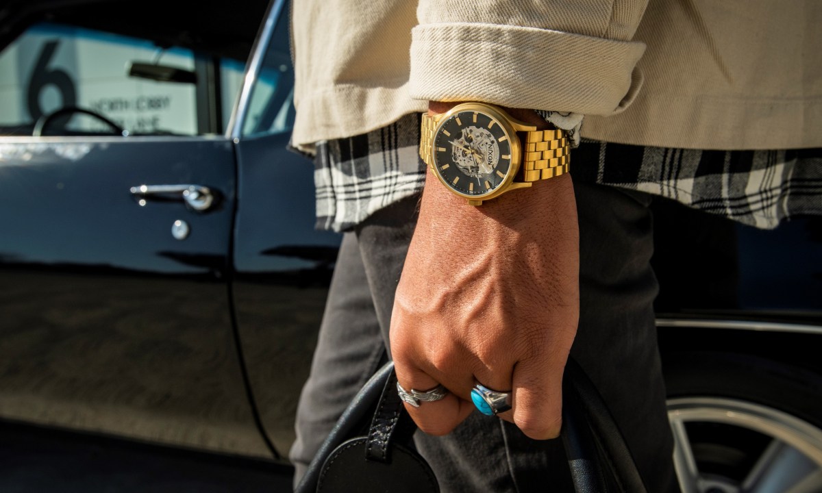 Nixon Spectra gold watches for men in style.